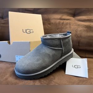 Ugg Classic Ultra Mini - Grey - Size 7 - New
